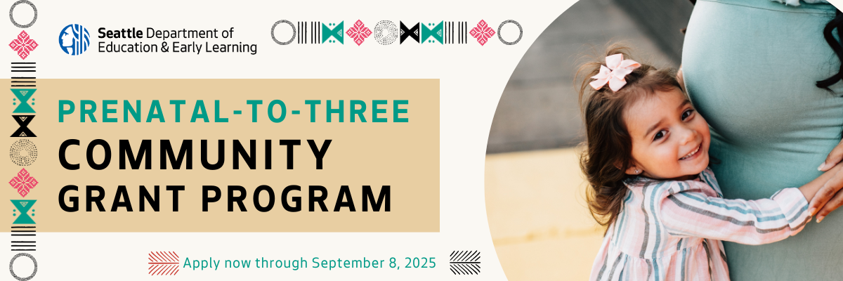 Toddler smiles while hugging their mother.