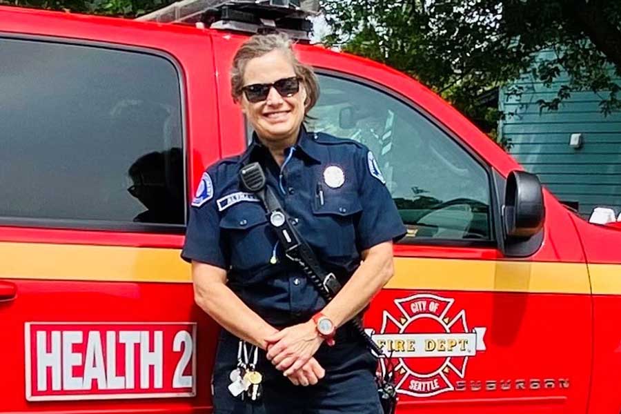 Firefighter Lynn Altmann
