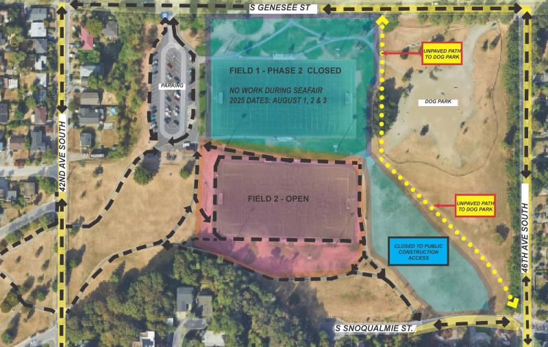 Genesse Playfields Pedestrian Access routes/ Closure
