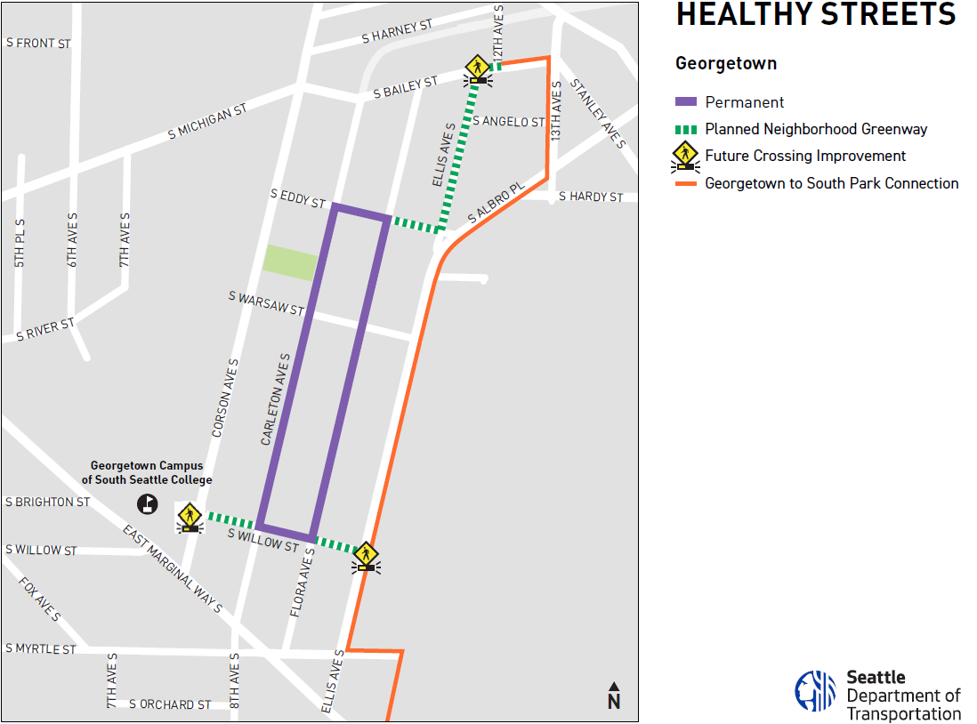 Georgetown Healthy Street Map