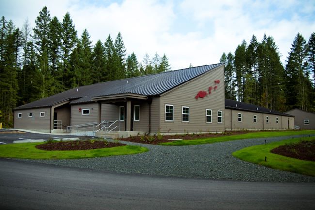 The hatchery building.