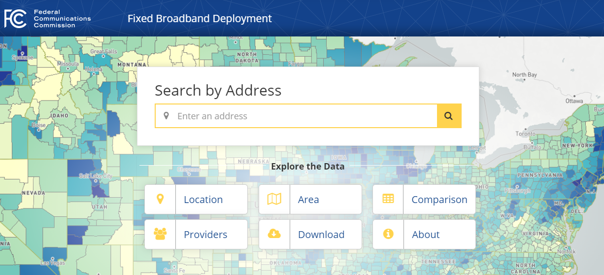 FCC Broadband Map 