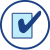 Audit team icon for home page tile showing a checked box