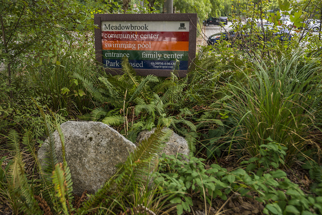Meadowbrook Community Center sign