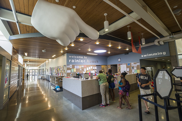 Rainier Beach Community Center lobby entrance