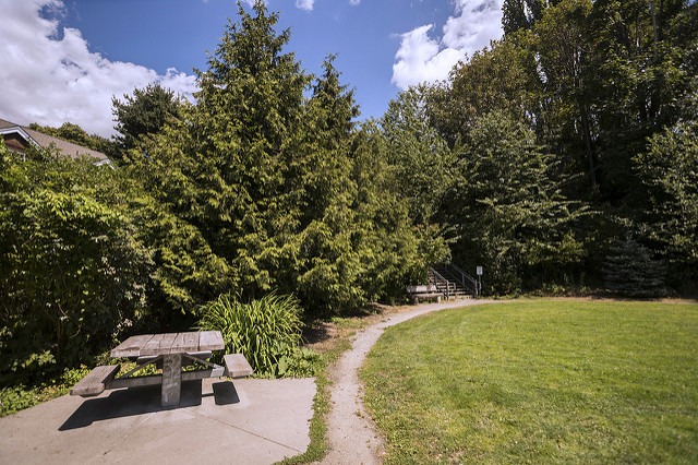 Fairview Park path near table