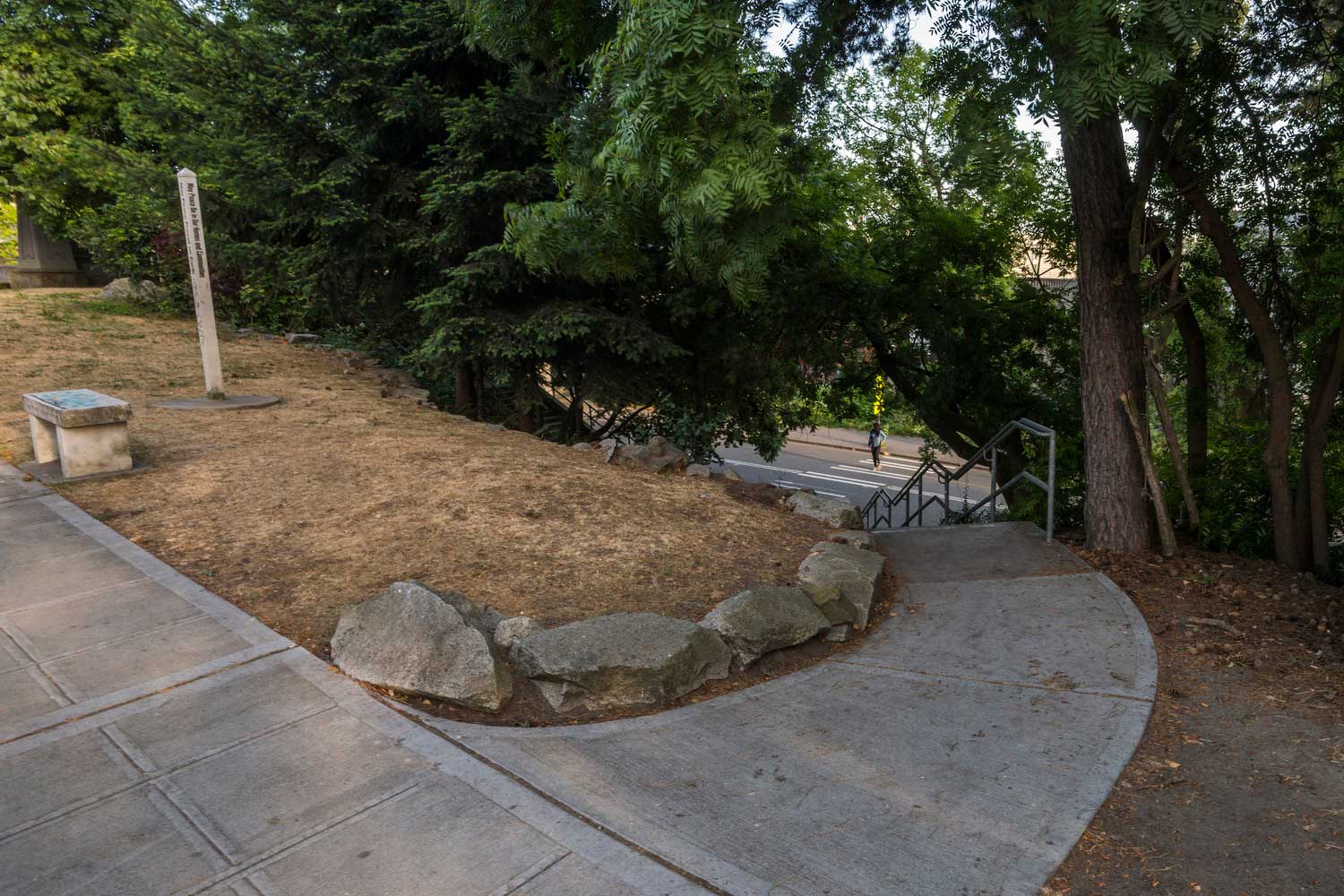 Top of staircase at Peace Park - photo by TIA International Photography