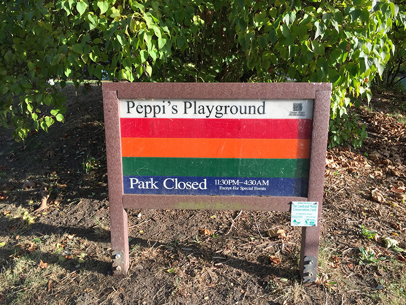 Peppi's Playground sign