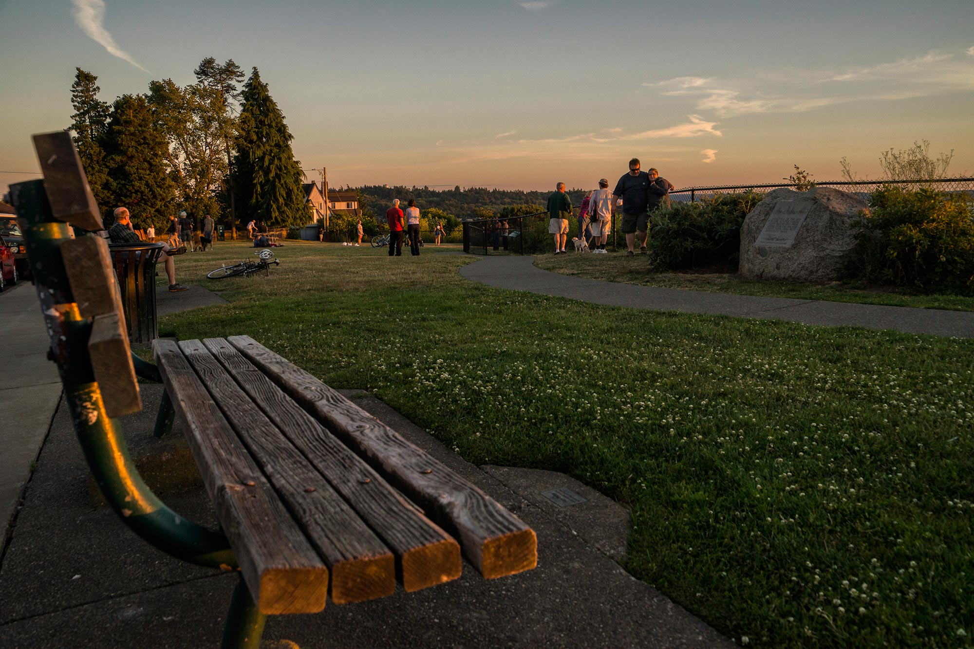 Sunset Hill Park benches