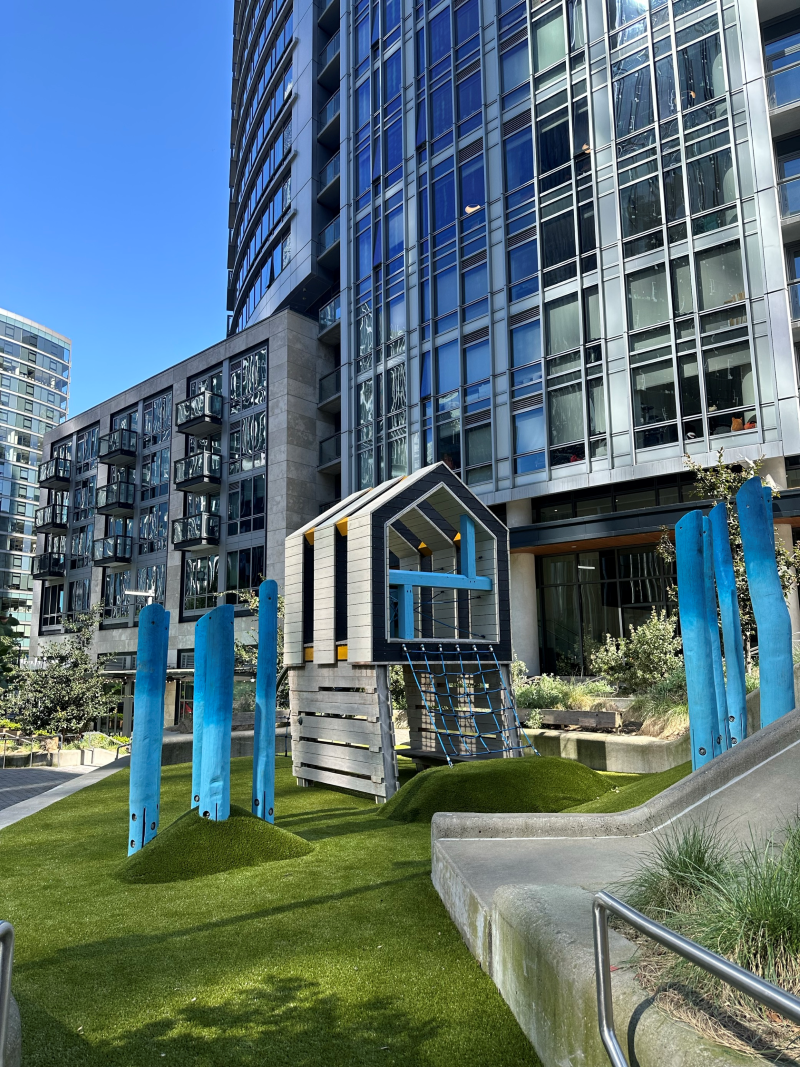 Urban Triangle Play Structure with Beams