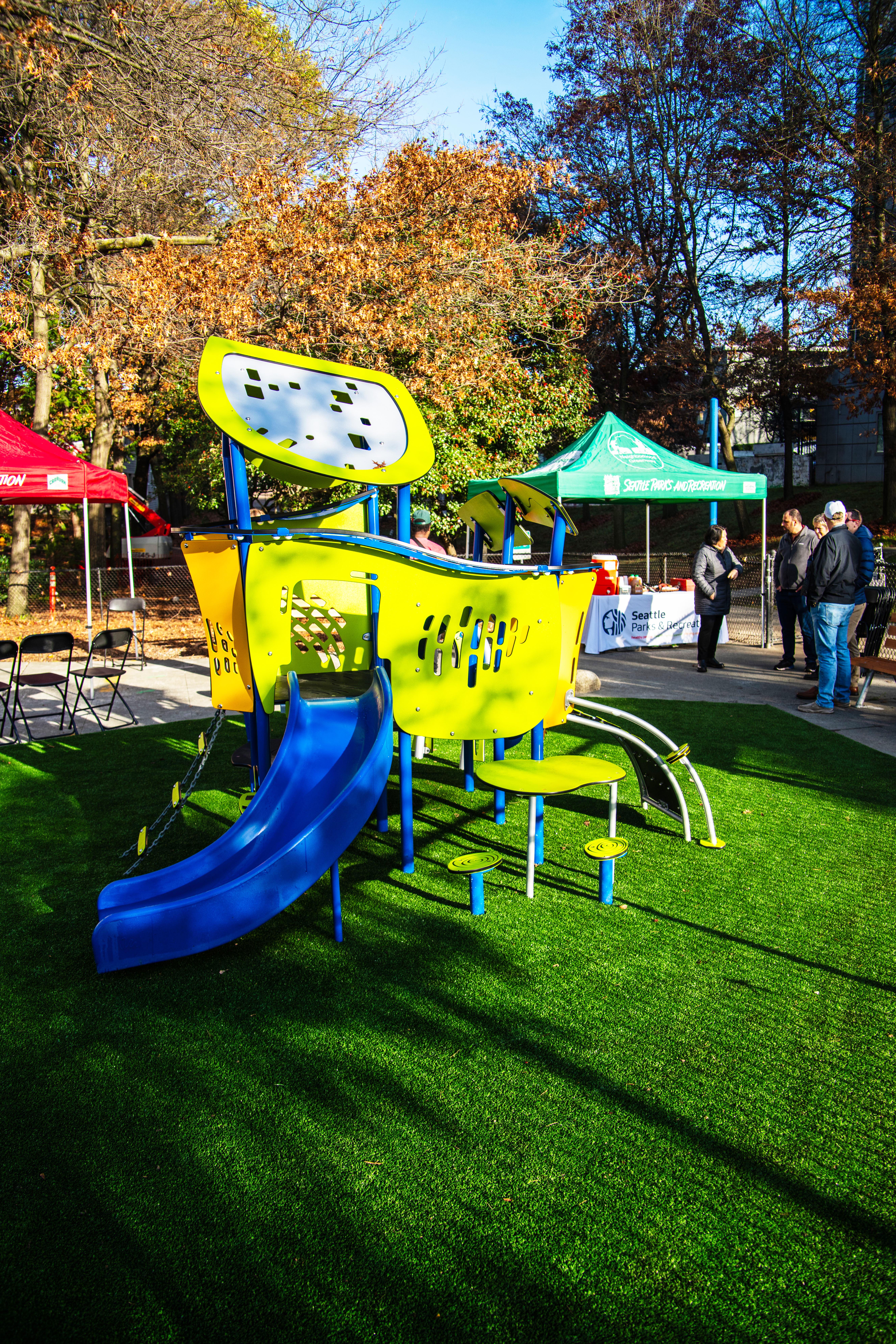 Slide at Dr. Blanche Lavizzo Park Play Area