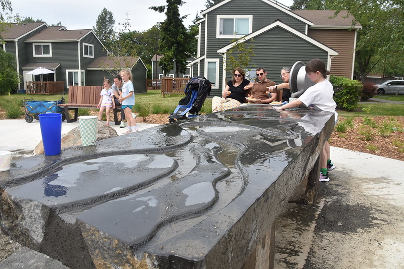 Pathways Park play area water feature