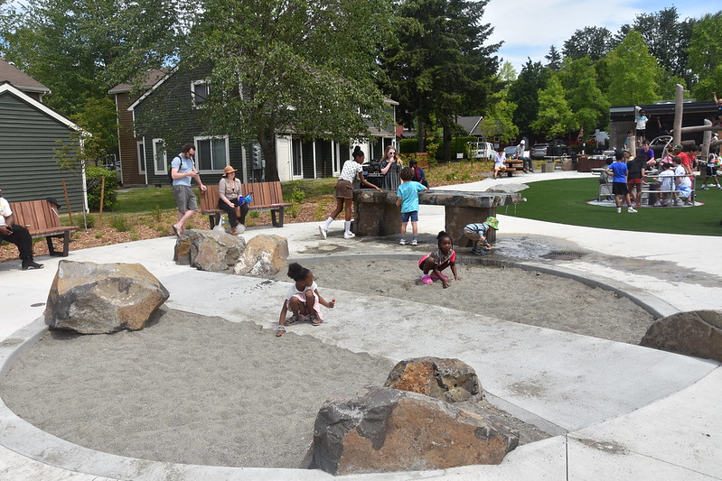 Pathways Park play area sand box