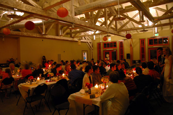 Event space at Alki Beach Bathhouse with guests