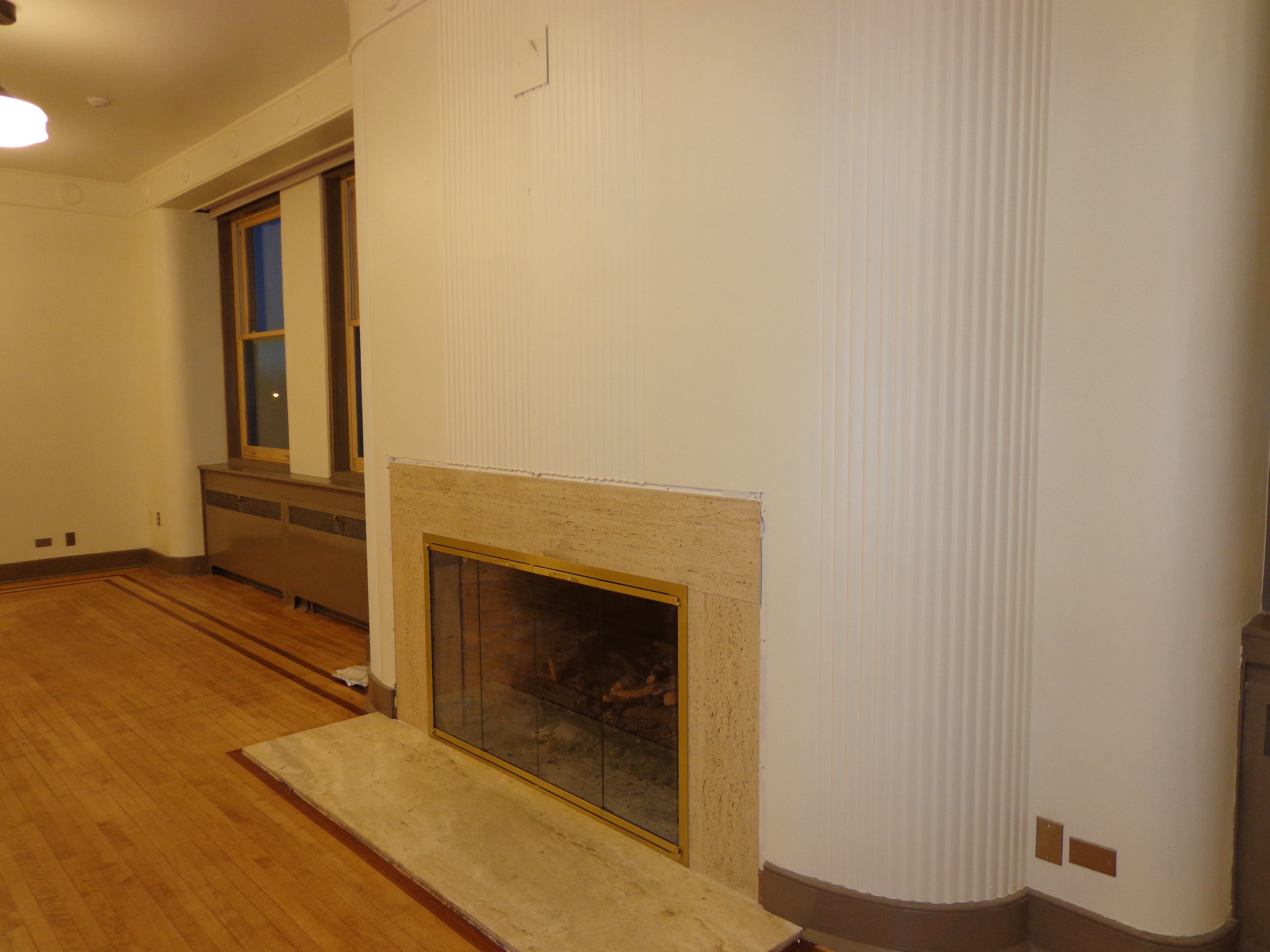 Fireplace at Magnuson Officers Club