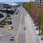 Looking north along Alaskan Way