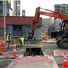 Construction at Dexter Ave N and Thomas St 