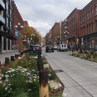 Improvements made to S Main St at Occidental Park.